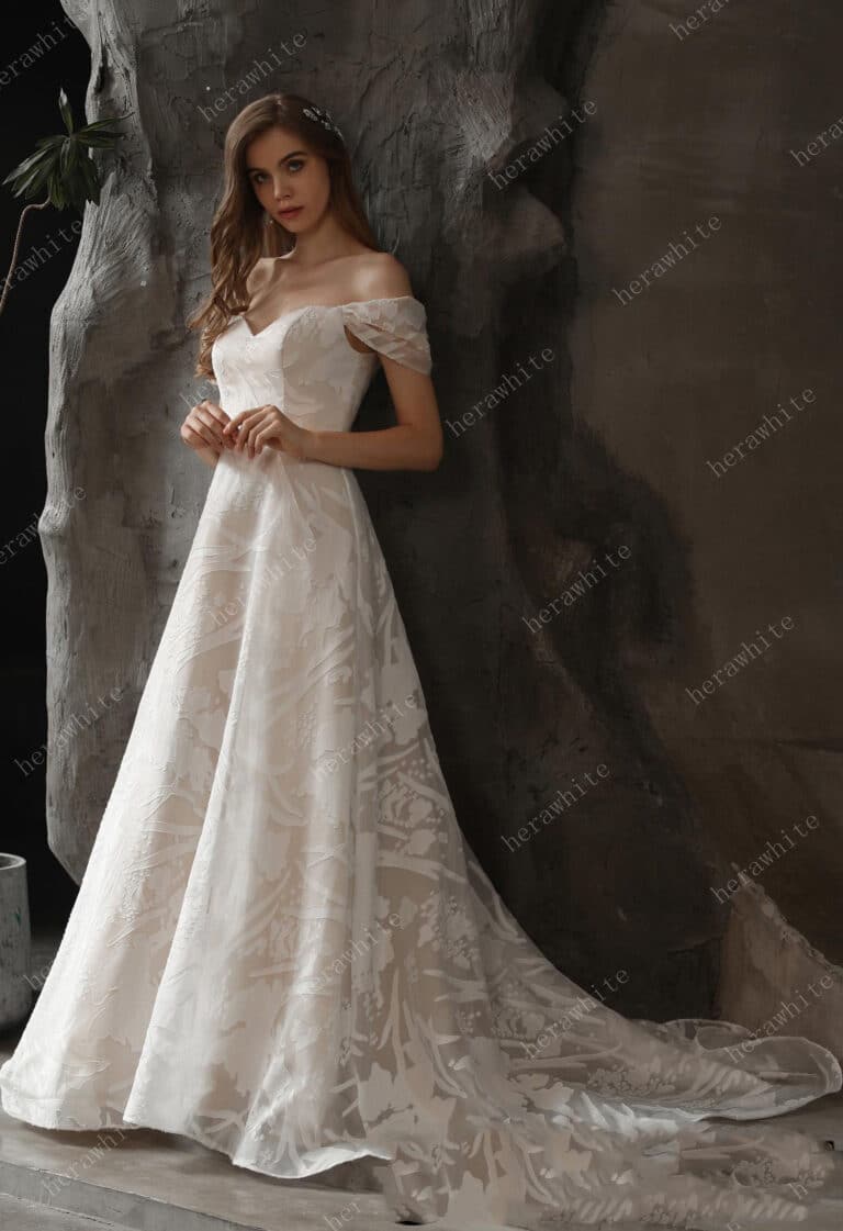 OFF THE SHOULDER BRIDAL GOWN