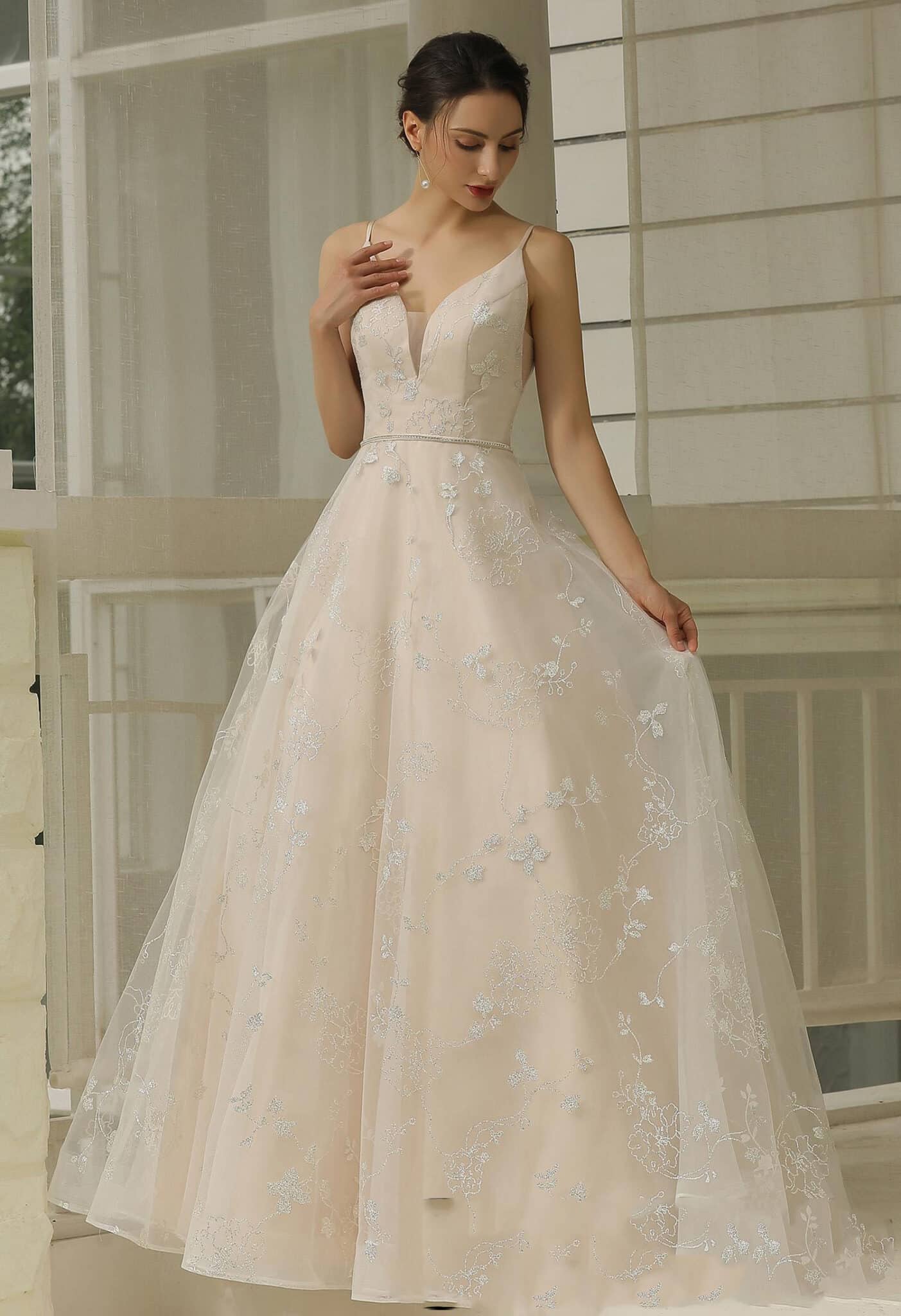 embroidered maternity dress Rust V-Neck Long Sleeve – PinkBlush blue wedding gown dinner 2018 collection Neck Size:15 Taylor Swift Thanks 'Eras